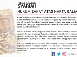 Hukum Zakat Atas Harta Galian