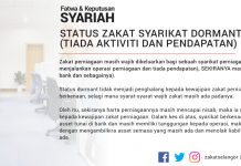 Status Zakat Syarikat Dormant (Tiada Aktiviti dan Pendapatan)