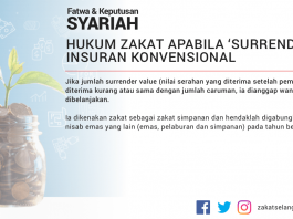 Hukum Zakat Apabila 'Surrender' Insuran Konvensional