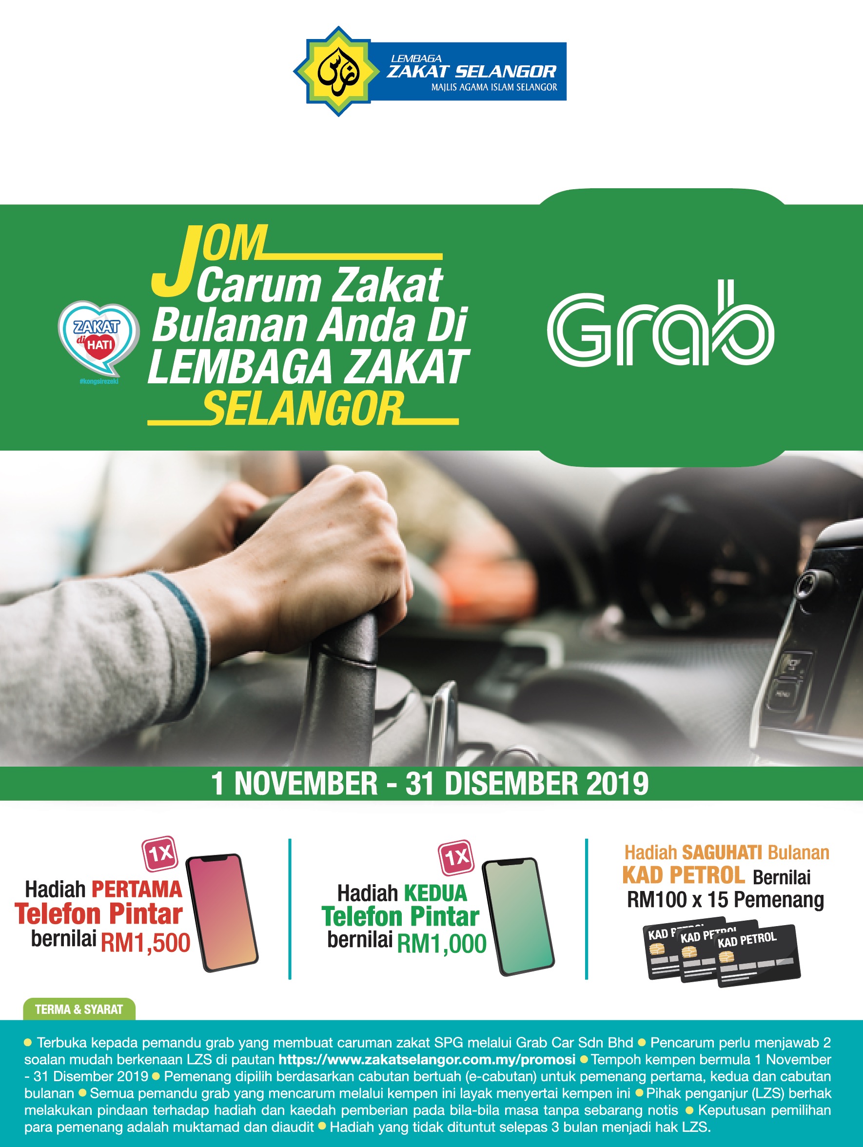 Kempen Grab : Jom Carum Zakat Bulanan - Lembaga Zakat Selangor